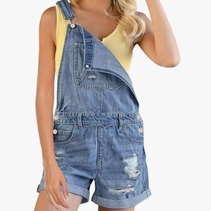 Women's Blue Denim Overalls